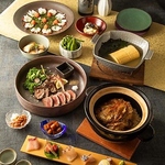 2時間飲み放題付で楽しめるコース料理。宴会やお集まりでのご利用に◎