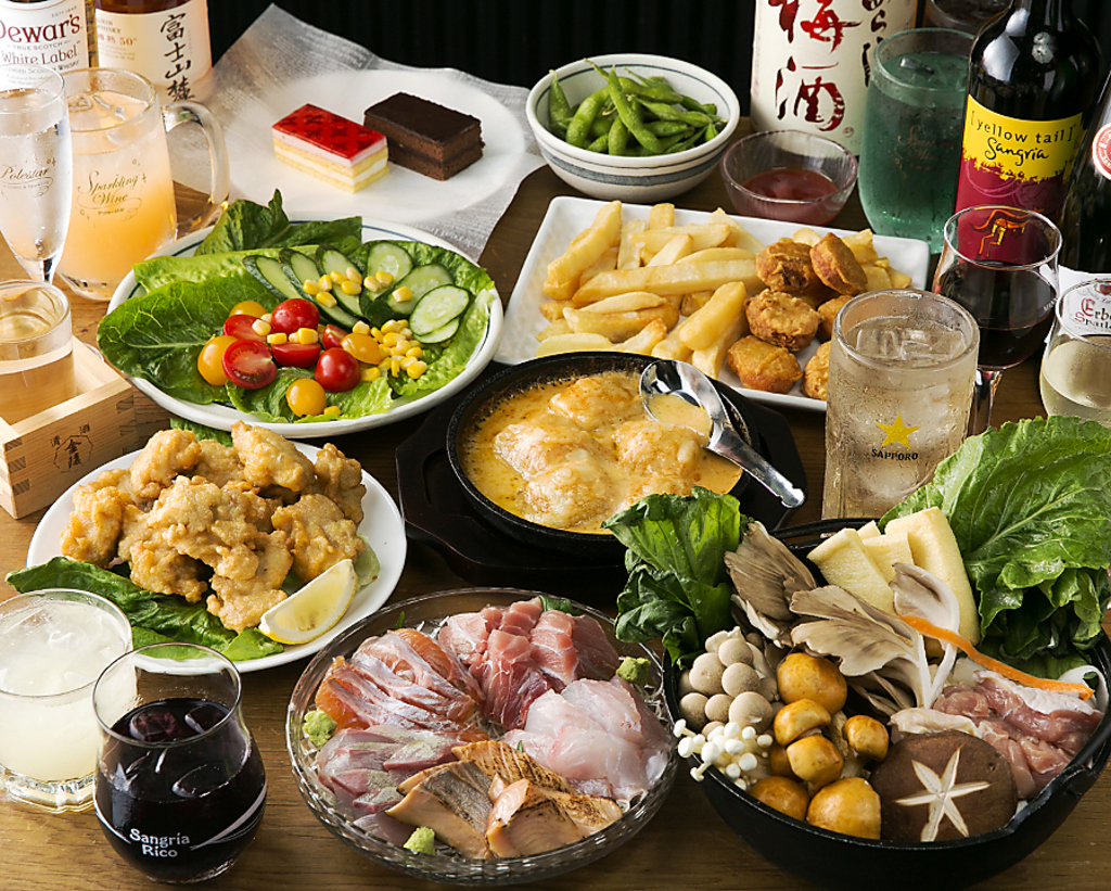 すべての宴会は飲み放題生ビール付♪　宴会コース3920円～用意！