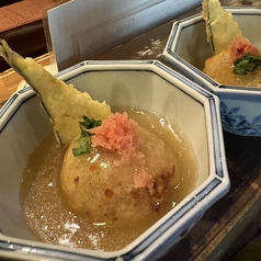 明太蓮根饅頭  (1ヶ)の写真