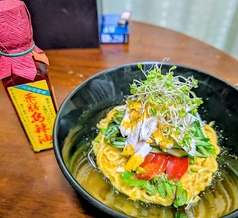 薬膳島ラー油のまぜソバ