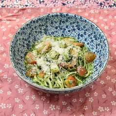 【夏限定冷製】エビと小柱とトマトのフレッシュバジルソース