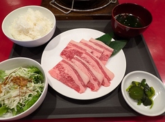 牛カルビ焼肉定食（塩だれor醤油だれ）