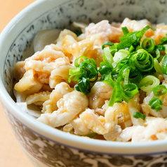 鶏皮の照り焼き丼