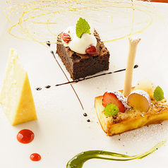 デザートの盛り合わせ