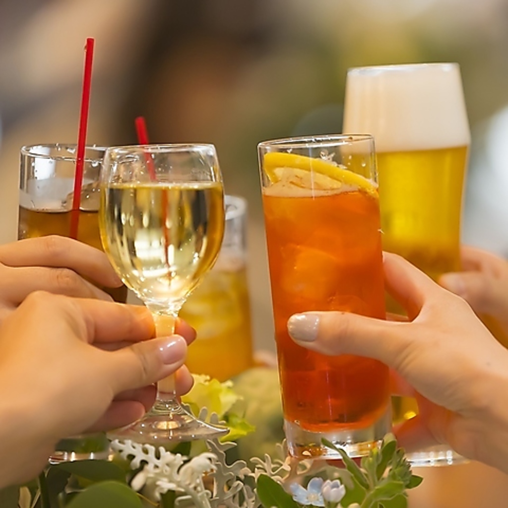 ドリンクの種類が豊富！お好きな料理にぴったりのドリンクがきっと見つかります♪ぜひ楽しい時間を☆