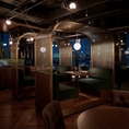 ヨーロッパの鉄道を思わせるようなボックスのお席を各種ご用意しております。