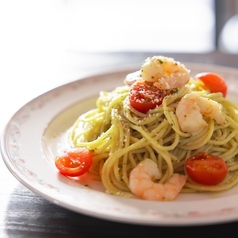 エビのジェノベーゼパスタ