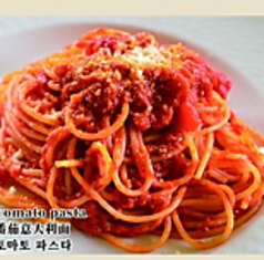 とまとパスタ/シンプルペペロンチーノ