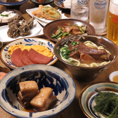 沖縄のそばと料理とおやつ、オリオンビールに泡盛。時々オキナワミュージックの店