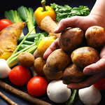 生産者直送だから毎日とれたて新鮮！滋賀の直売所から仕入れる旬の近江野菜を使用。