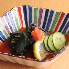 【加賀野菜】金時草酢の物