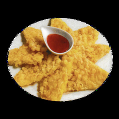 コーンの甘焼き/海鮮粥 各