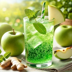 ノンアル青りんごソーダ