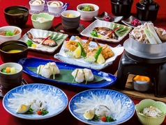 旬魚と旬菜 竹なか 小倉のコース写真