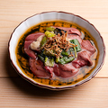 料理メニュー写真&nbsp;低温レバ刺し　焦葱胡麻油