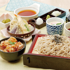 石臼挽き天ぷら蕎麦小丼御膳