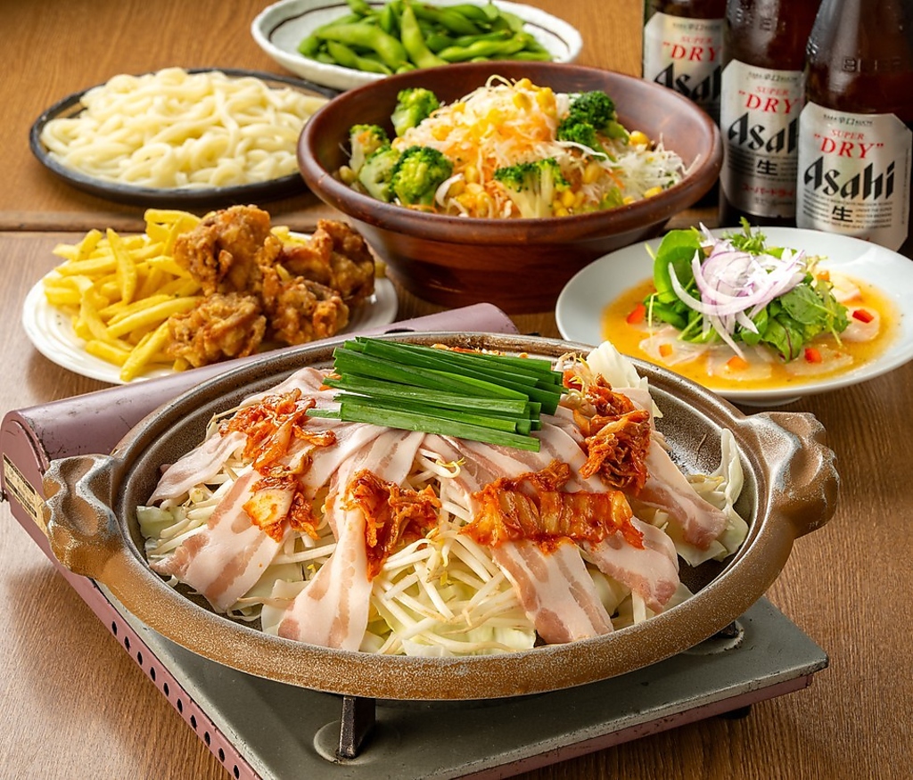 【送別会】旨辛豚キム陶板焼き×鮮魚カルパッチョのお値打ちコース 2h飲み放題付き2980円【春宴会】