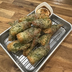 揚げたてちくわの磯辺揚げ