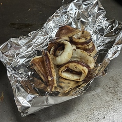 イカの壺抜き塩焼き