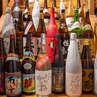 焼酎70種以上。圧巻の品揃え。