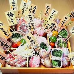 ”いろどり”豊かな「野菜肉巻き串」の写真
