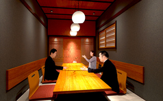 落ち着いた雰囲気の掘りごたつ式個室は4名様から最大40名様まで収容可能です。安心してお任せ出来る接客に心解かれるひとときを過ごせます。大宮で新潟流のあたたかいおもてなしと新潟の旬の食材を提供します。やすらぎのひと時をお過ごしいただけます。