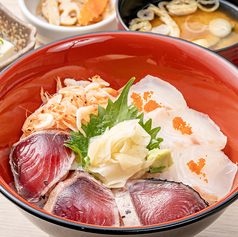 鰹。鯛。桜エビの春三色丼