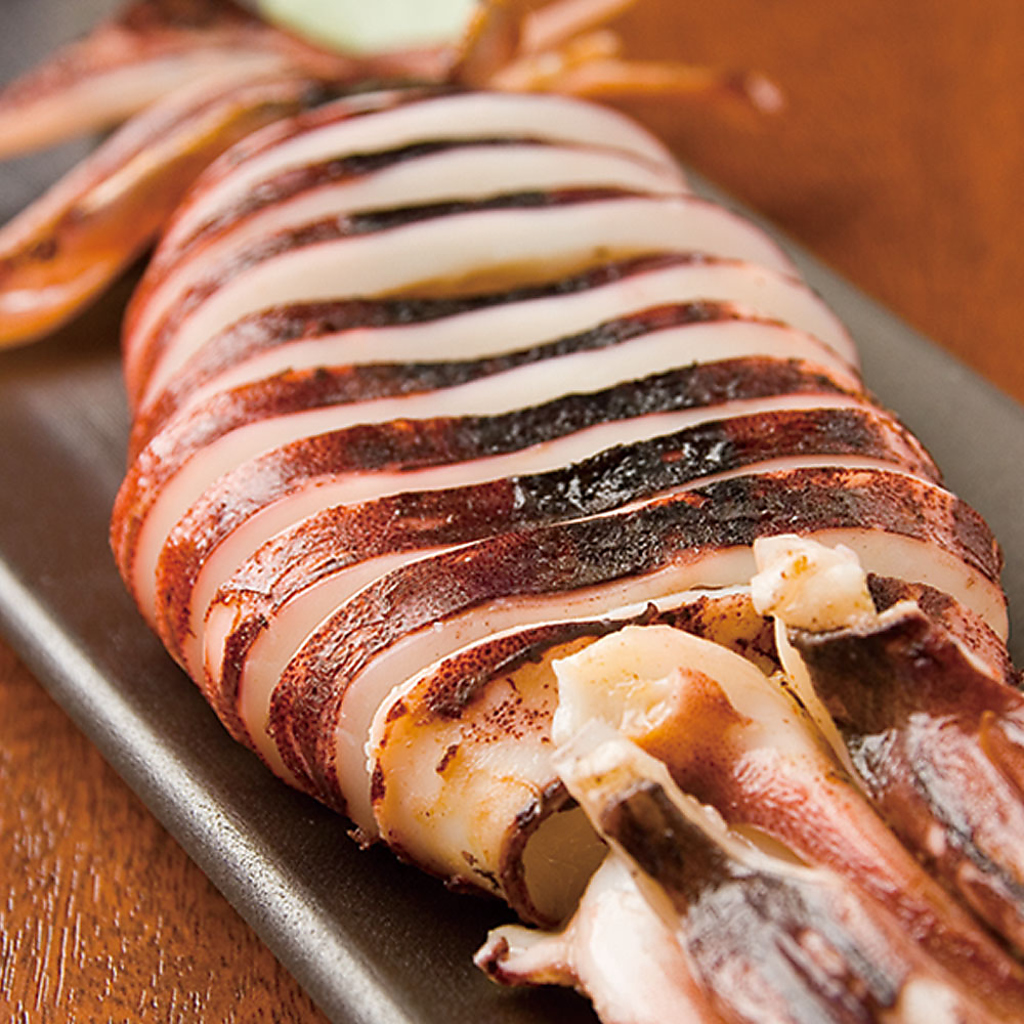 海鮮も炭火焼きで！『いか焼き』638円