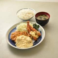 《揚げ物》海老フライ付き若鶏のチキン南蛮定食