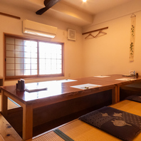 様々なシチュエーションに対応したお席をご用意