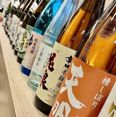 こだわり抜いた50種類以上の銘柄日本酒、銘柄焼酎！
