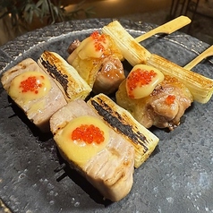 国産本マグロと比内地鶏のねぎま串