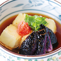 茄子と豆腐の揚げ出し