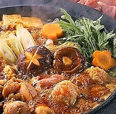 大山地鶏と旬野菜のすき鍋