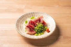 鮪のハラモ炙りポン酢