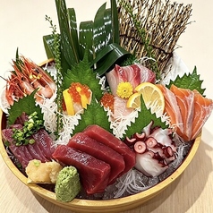 お刺身の七点盛り合わせ