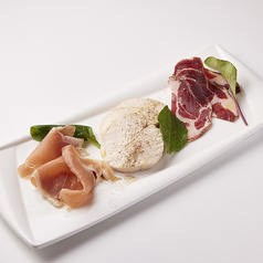 生ハム三種の盛り合わせ