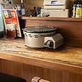 カウンターコンロ！1人焼肉もOKです♪