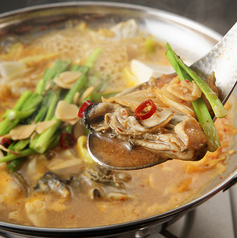 邑久牡蠣キムチ味噌鍋