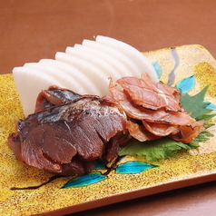 鯖とカワハギへしこ盛り合わせ