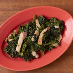 ホウレン草とベーコンのバターソテー