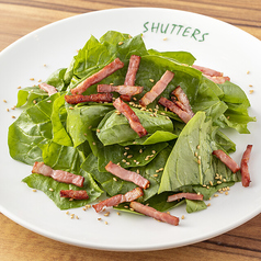 ほうれん草とベーコンのサラダ