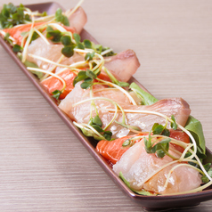 レモンピール香る鮮魚のカルパッチョ3種