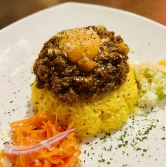 卵黄のせひよこ豆のキーマカレー