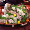 料理メニュー写真&nbsp;【2H飲放】鮮度抜群！「鯛の姿造り付き」プレミアコース！飲放120分◇