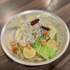 しらすと季節野菜のパスタ