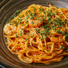 小海老のトマトクリームソースパスタ