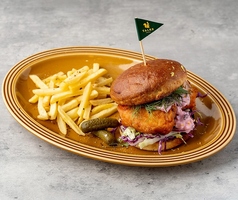 サーモンフリットバーガー　フレッシュハーブ