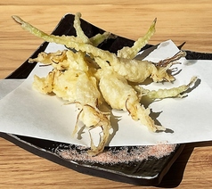 茨城県産 芽子にんにくの天ぷら