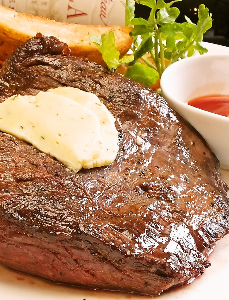 大迫力の【ワンポンドステーキ450g】3500円★ハーフもございます！